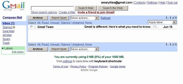 [新奇] 試用Gmail服務 @amarylliss 艾瑪。[ 隨處走走]