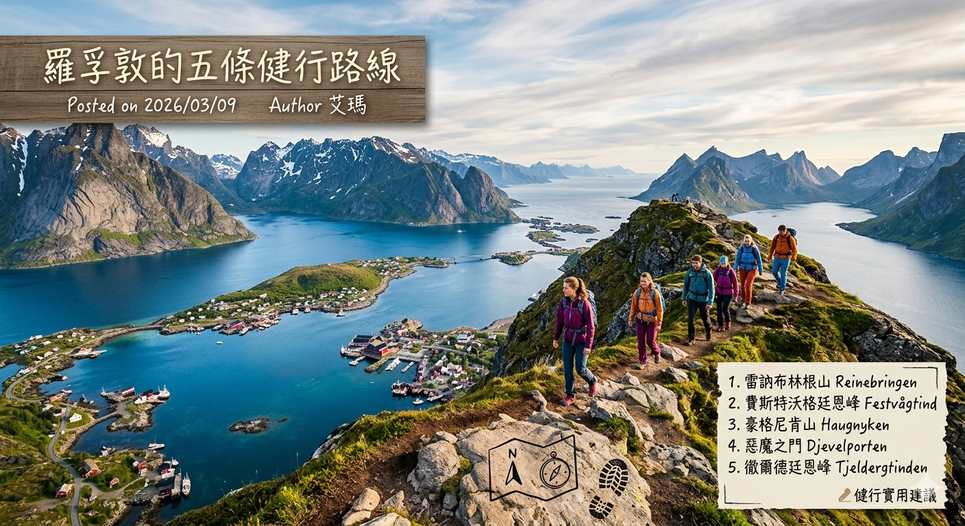 羅孚敦的五條健行路線